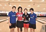 Masters top vier von links nach rechts: Shayna Ng (SIN-2.Platz), Liz Johnson (USA-1.Platz), Jeon Eun Hee (KOR-3.Platz) und Cherie Tan (SIN-3. Platz)
