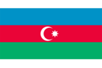 Nationalflagge von Aserbaidschan