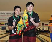 Bronzegewinner Bernice Lim und New Hui Fen aus Singapur