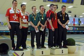 Platz 1 Maximilian Fühner-David Schmitz LV NRW, Platz 2 Christopher Grundt-Kerim Tasci LV Hamburg, Platz 3 Patrick Fräderich-Adrian Mutke LV Niedersachsen und Niclas Fieck-Sebastian Will LV Berlin