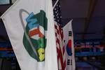 flags of WTBA, United States  und Korea