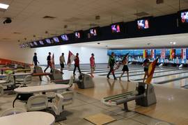 Einmarsch Sieger und Platzierten Herreneinzel