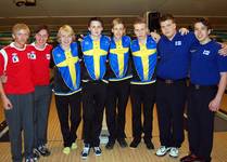 Die Finalteilnehmer im Doppel sind Schweden auf Platz eins und zwei, sowie Finnland und Norwegen.