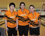 Drei Juniorinnen aus Malaysia hatten sich für den ersten Step im Masters qualifiziert