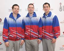 Erster Platz für Mike Fagan, Sean Rash und Marshall Kent aus den USA