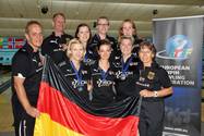 Bronzemedaillengewinner Deutschland mit Coaches