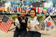 Silver for Brittni Hamilton, USA, world champion Kim Yeon-Ju from Korea
