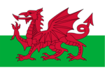 Nationalflagge von Wales