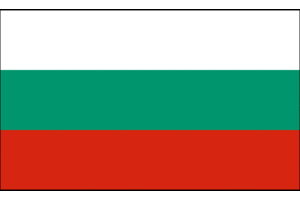 Nationalflagge von Bulgarien
