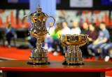 Die beiden Pokale des QubicaAMF World Cups