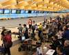 Alle Bahnen belegt im Dream Bowl Palace in Unterföhring bei München