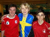 Sieger All Event Wertung: von links 2. Platz Øyvin Kulseng aus Norwegen, Platz 1 Filip Wilhelmsson aus Schweden, Platz 3 	Markus Bergendorff aus Dänemark