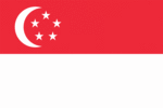 Nationalflagge von Singapur