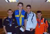 Von links: 2. Platz Dominic Buchmann, Deutschland, 1. Platz Jesper Svensson, Schweden, 3. Platz Nicola Pongolini, Italien und Jord van Weeren, Niederlande