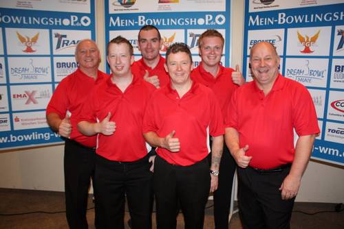 rear from left: Kev Horton, Billy Nimick, Grant Dugan, front from left: Ryan Press, Tony O'Hare, Alan Smith