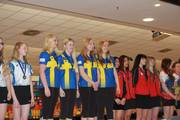 Gold für das Team Schweden in der Besetzung Filippa Persson, Alida Molander, Madelene Gullberg und Cajsa Wegner