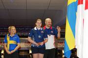 Bronze für Maria Bulanova aus Russland mit ihrem Coach Sergey Starchenkov