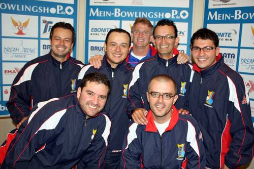 rear from left: Monroy P Jaime Enrique, Gomez A Jaime Andres, Benoit Rick, Romero R.Jorge David und Rodriguez R Juan Sebastian, front from left: Otalora O Manuel Hernand und Garcia L Fabio Augusto