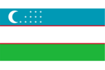Nationalflagge von Usbekistan