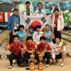 Korea with their winning trophies