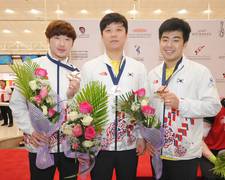 Bronze für Hong Hae Sol, Kim Kyung Min und Park Jong Woo aus Korea