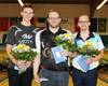 Tobias Börding, Gewinner Oliver Morig und Pascal Winternheimer bei der Siegerehrung Tobias Börding, Gewinner Oliver Morig und Pascal Winternheimer bei der Siegerehrung