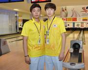 Boys Double Semifinale vierter Platz Hwang Dong-Jun und Kim Yeon-Sang aus Korea