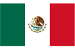 Nationalflagge von Mexico